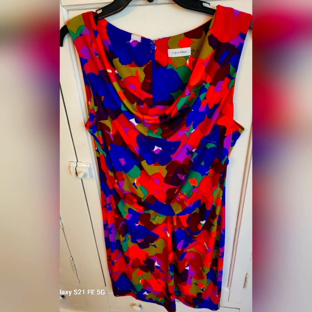 A Flashy floral Dress size 12 by CK
